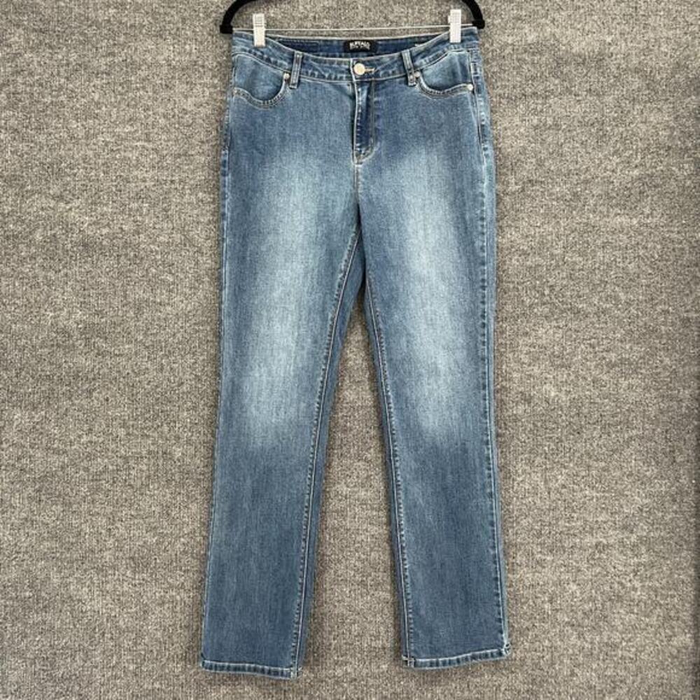 Buffalo David Bitton Womens Boulevard Jeans Size 8 Mid Rise Straight Leg Stretch
